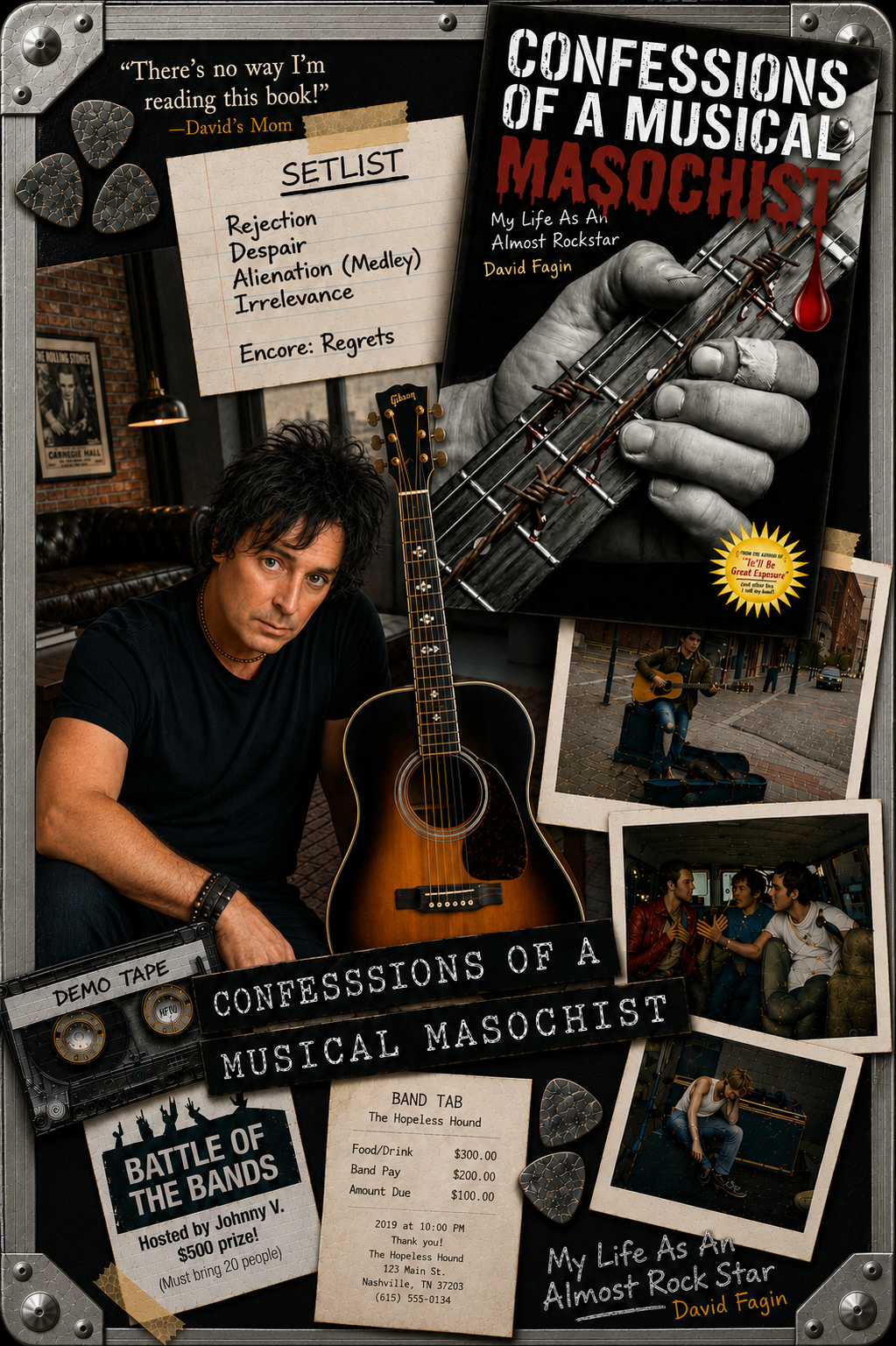 David Fagin Chronicles a Lifetime on the Edge of Rock Stardom in his New Memoir, Confessions of a Musical Masochist